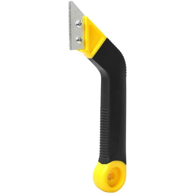 Grattoir pour enlever les joints, dissolvant pour joints inclinés, grattoir pour coulis de carrelage, dissolvant de colle pour espace au sol (jaune)