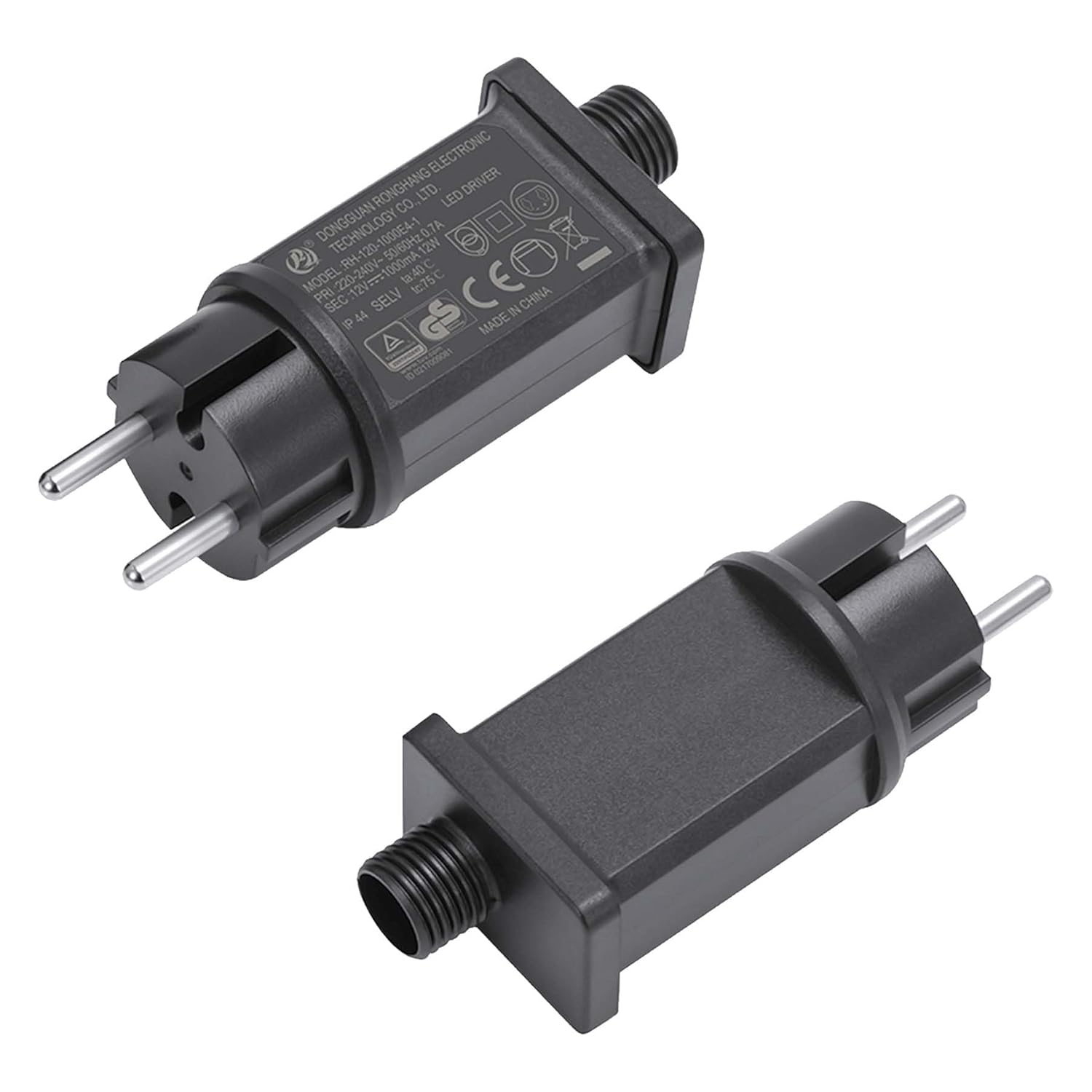 Adattatore Alimentatore 12V 2A 24W IP44 Impermeabile - Trasformatore Antipioggia Per Luci LED Da Esterno