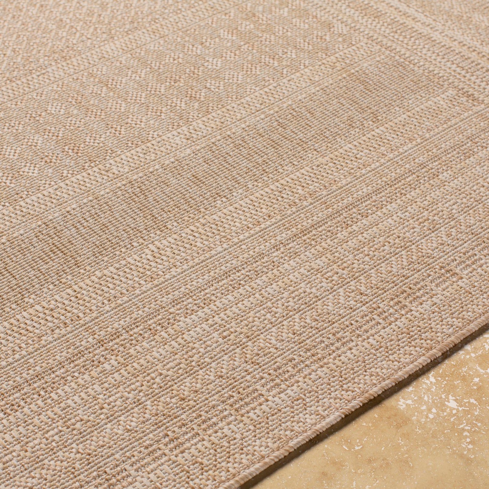 LIVABLISS Tapis d'Extérieur/Intérieur Aspect Jute Beige/Ivoire 160x213 - 3