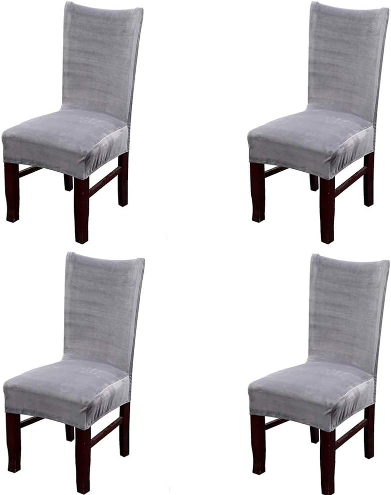 LANSHENG Housses de Chaise de Bar, Housse de Chaise Lavable Extensible et Amovib