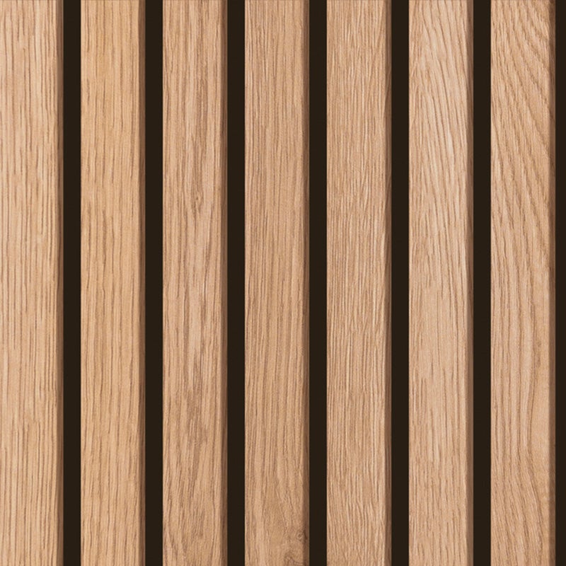 Crédence de salle de bain en PVC motif bois Beige 140x30 cm (en 2 bandeaux) - Japandi Noir - 2