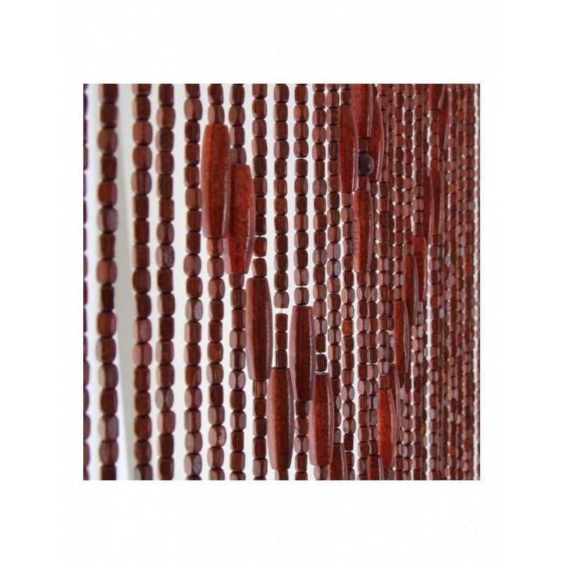 Tenda per Porta Legno 120x240 Marrone - 3