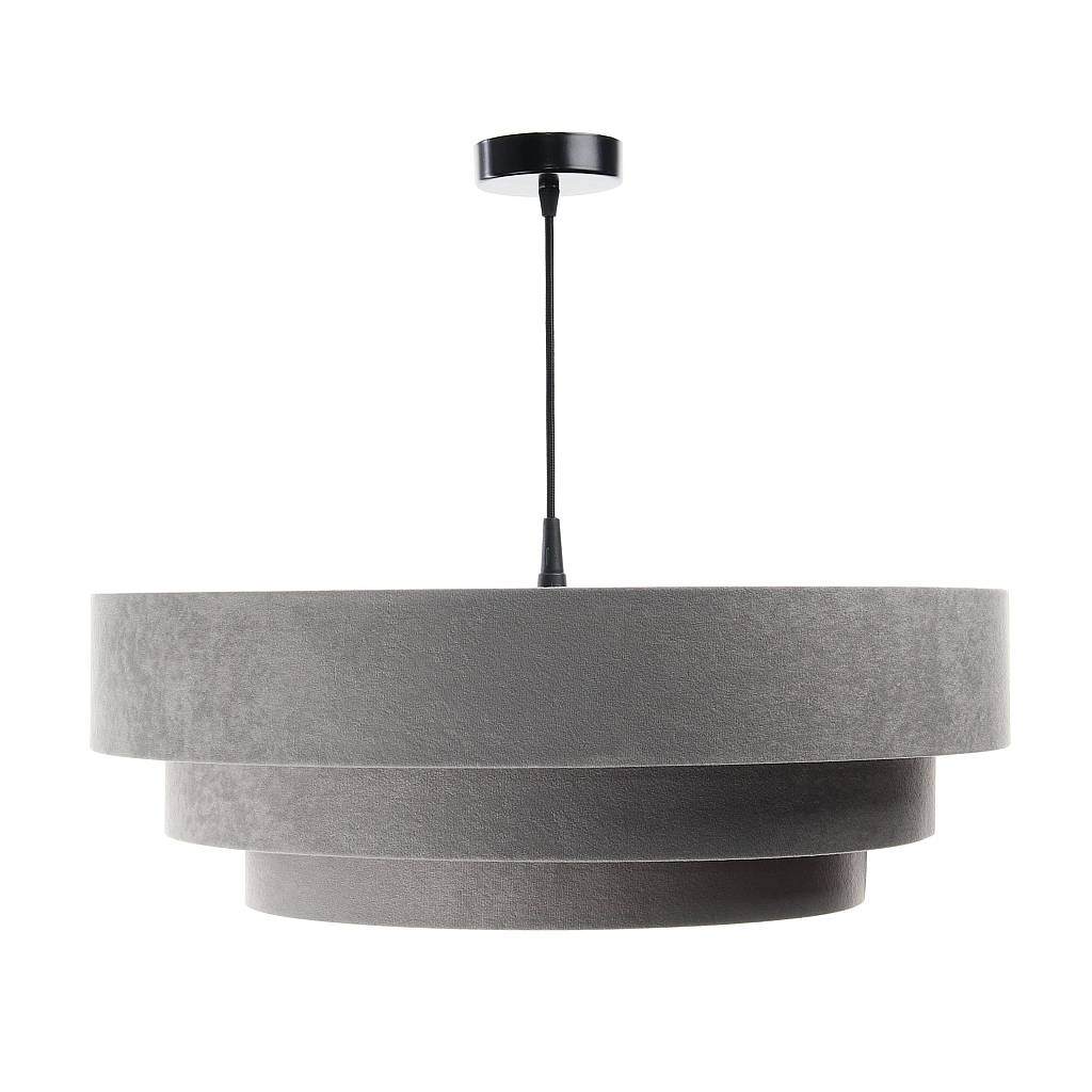 Lampa wisząca TRIO szara/srebrna