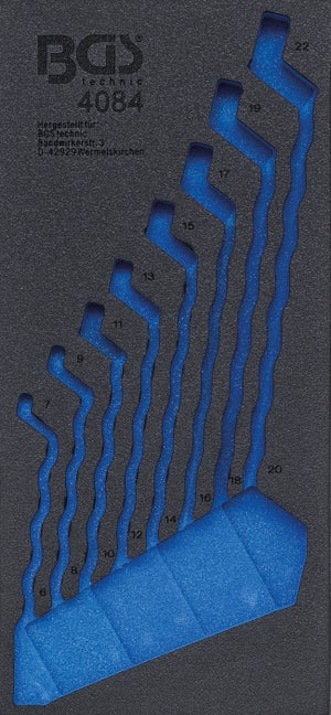 BGS Insert de servante d'atelier 1/3, vide : 3 tablettes 408 x 189 x 32 mm