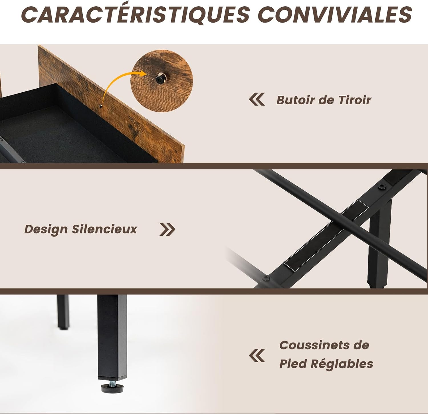 Letto con 4 Cassetti e Testiera, Struttura Letto 200x160 cm con Luci LED Regolabile e Presa Multipla, Carico Massimo 300kg, Silenzioso (200x16 - 8