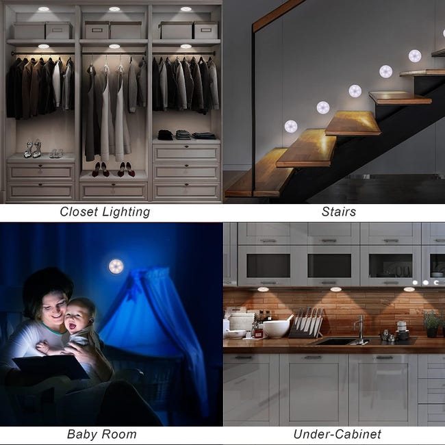 Denidou Luce notturna led Luce Sensore di Movimento Luce da presa 3 Modalità ON/OFF/AUTO per Armadio, Scale, Bagni, Corridoi, Cucina, Garage, Soggiorno 2 Pezzi Denidou Luce notturna led Luce Sensore di Movimento Luce da presa 3 Modalità ON/OFF/AUTO per Armadio, Scale, Bagni, Corridoi, Cucina, Garage, Soggiorno 2 Pezzi