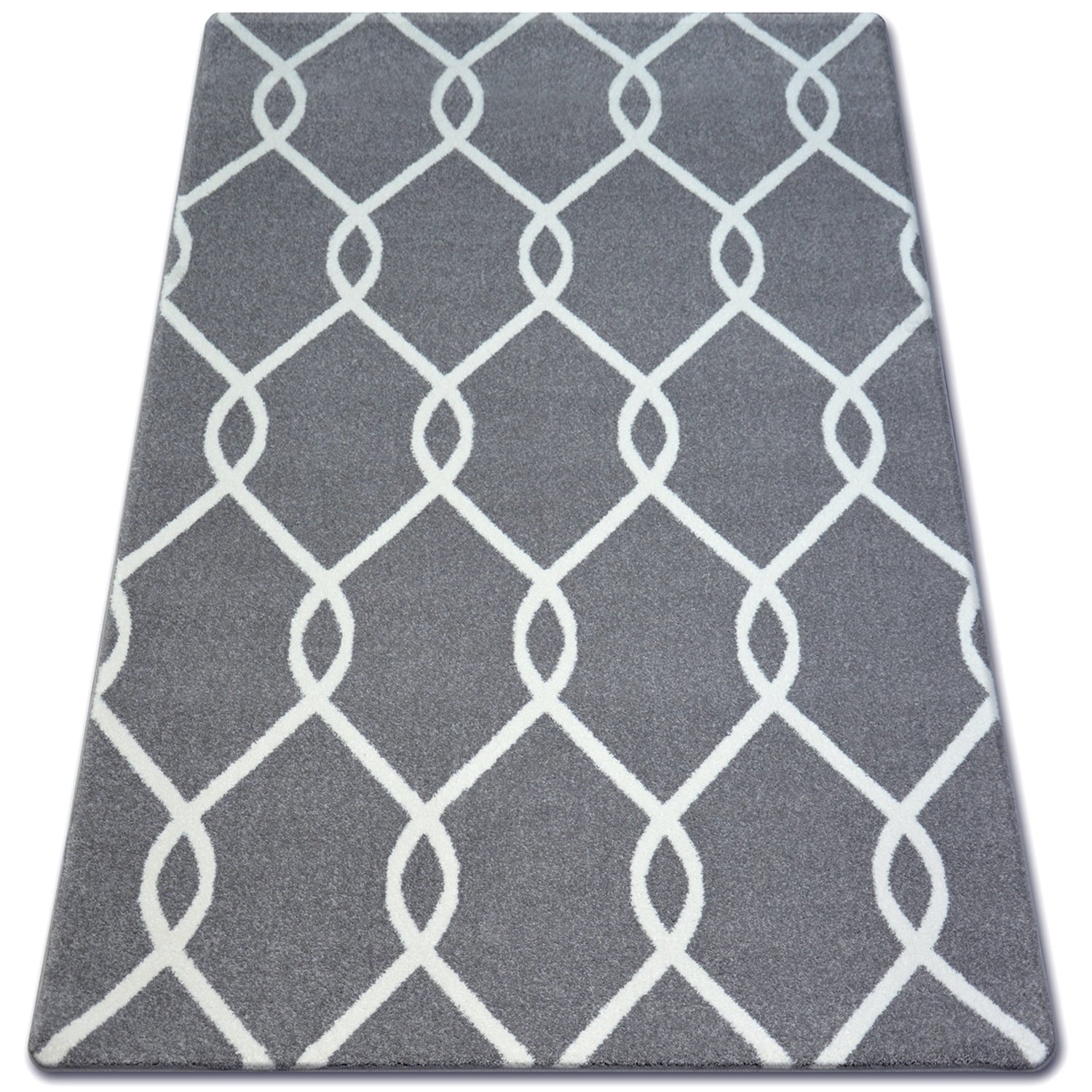 Dywan SKETCH - F934 szaro/kremowy trellis 240x330 cm