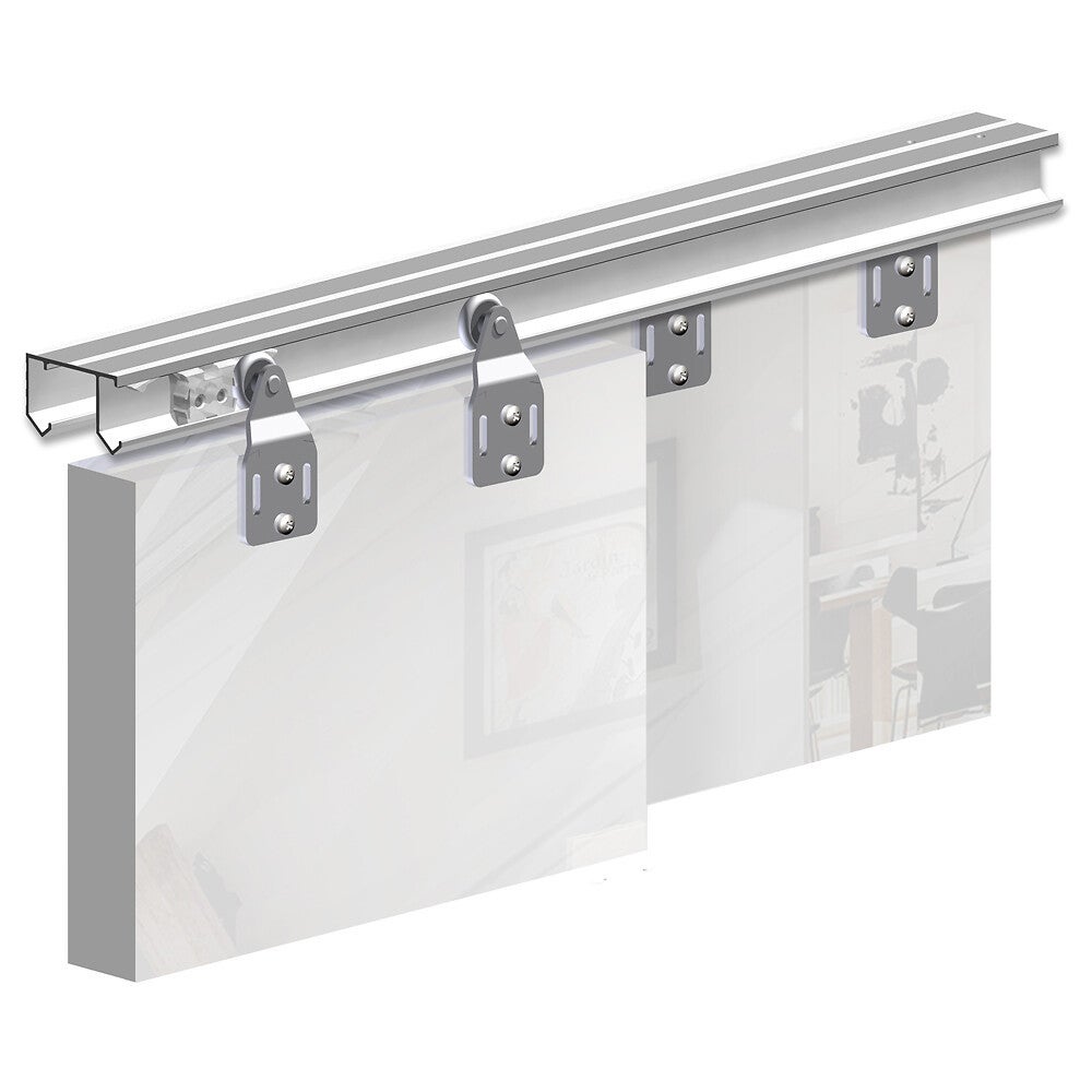 Système coulissant SLID'UP 110 pour 2 portes de placard - rail 1,5 m - 45 kg - 3