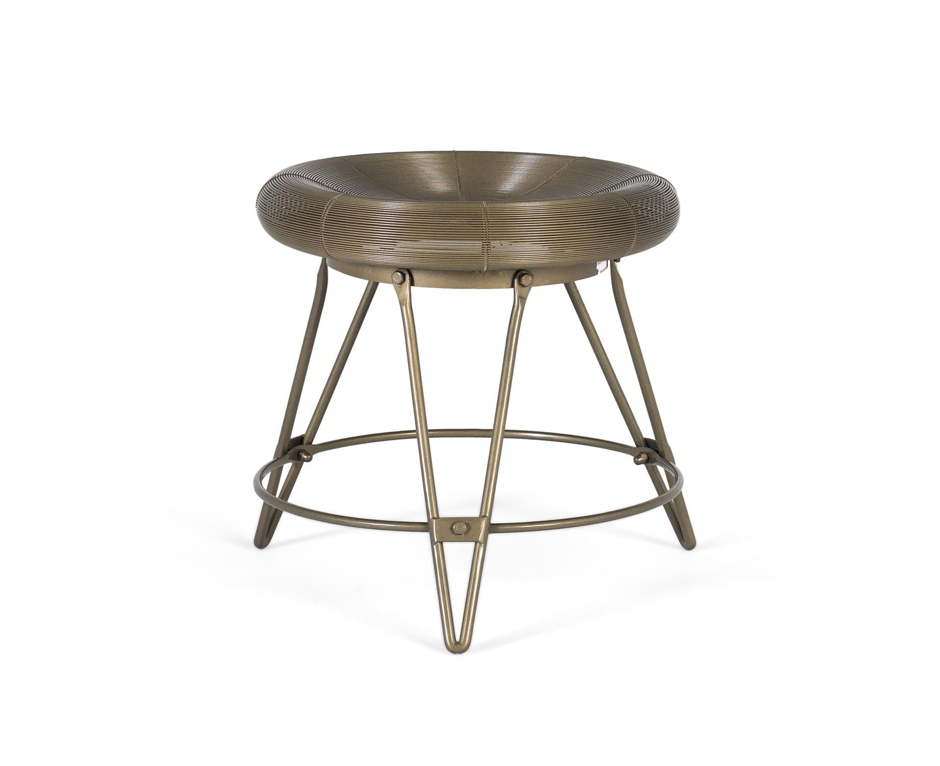 Metalowy stołek w stylu industrialnym