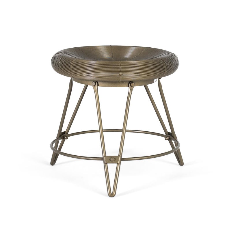 Metalowy stołek w stylu industrialnym