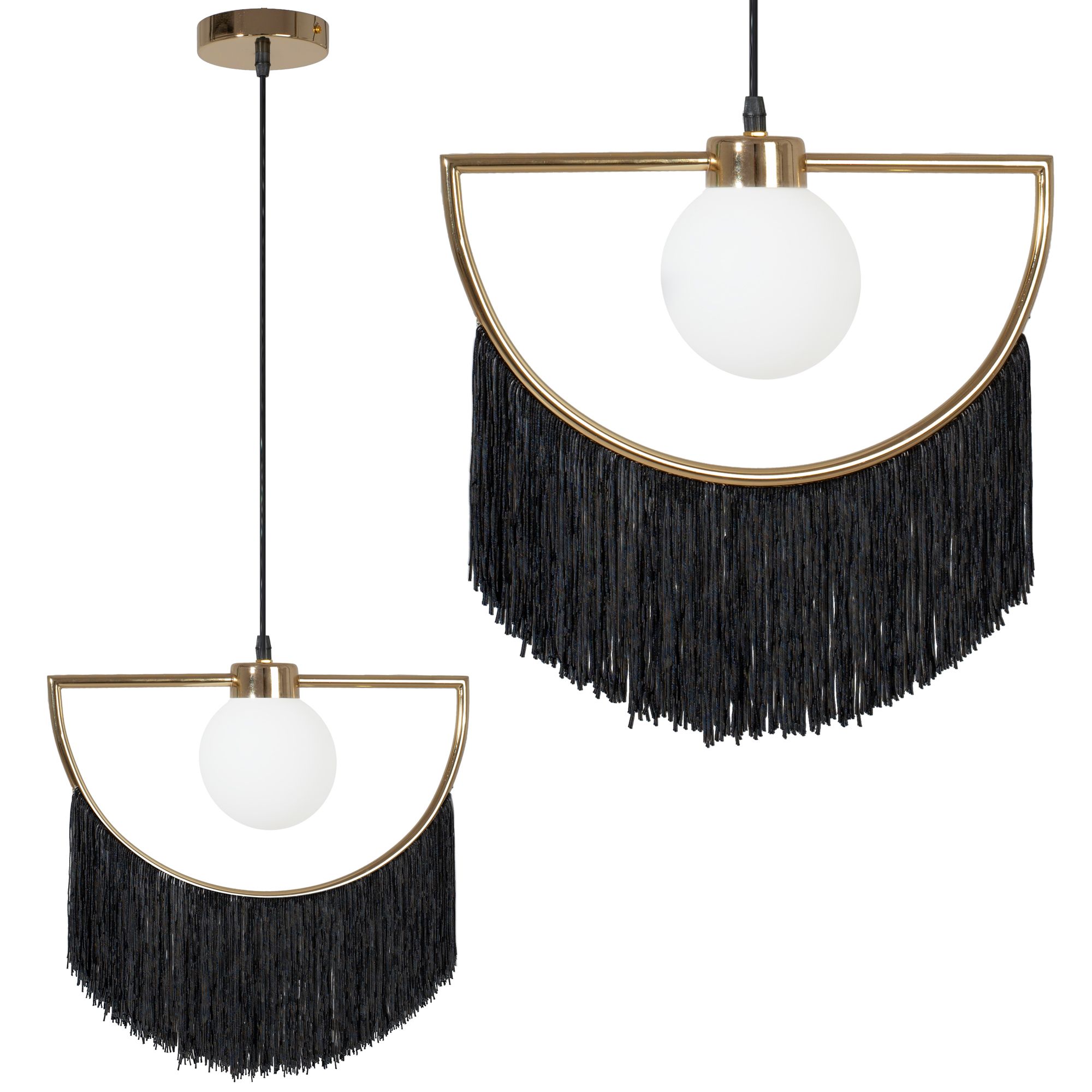 Lampa Sufitowa Wisząca Toolight App968 Czarny