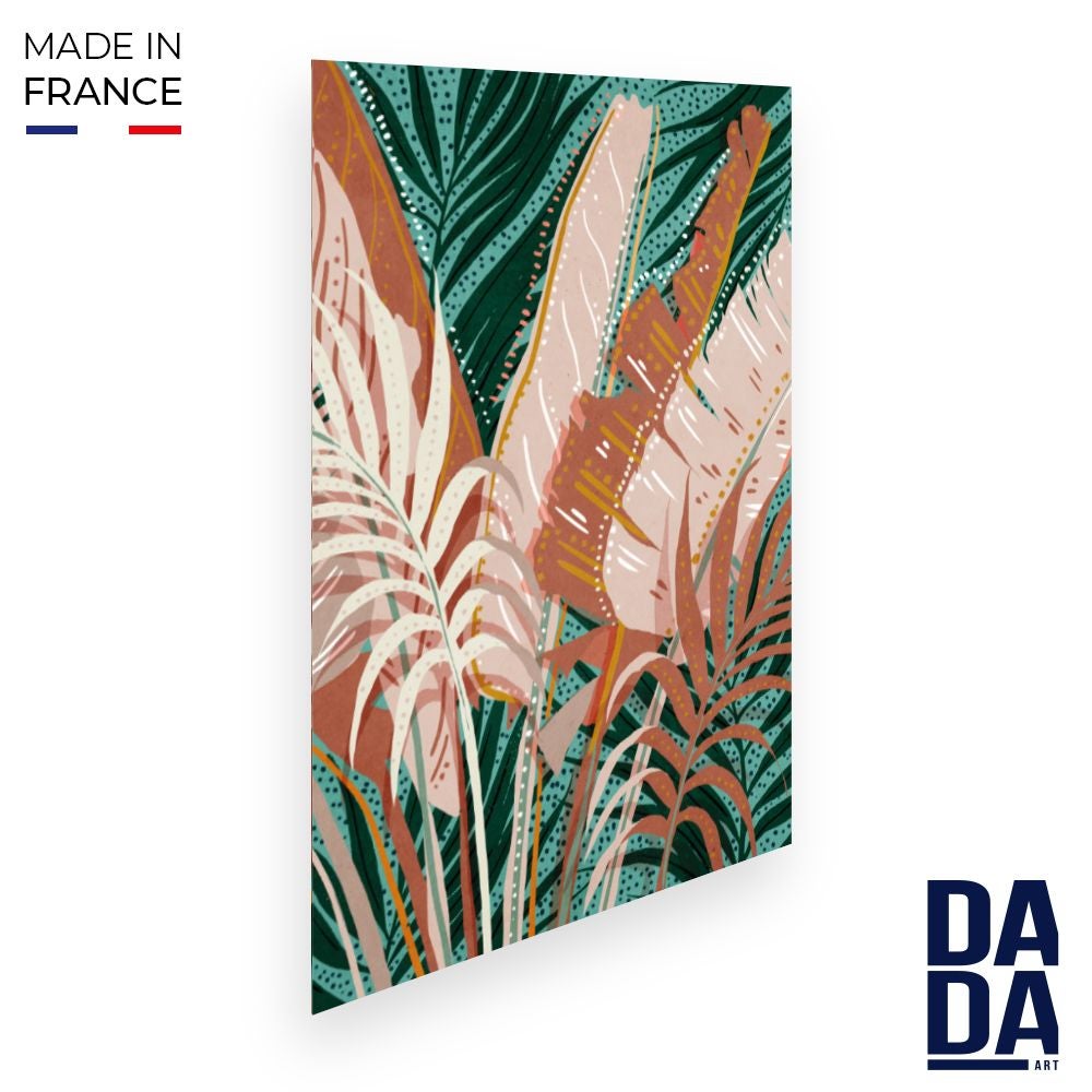 Affiche Feuilles exotiques