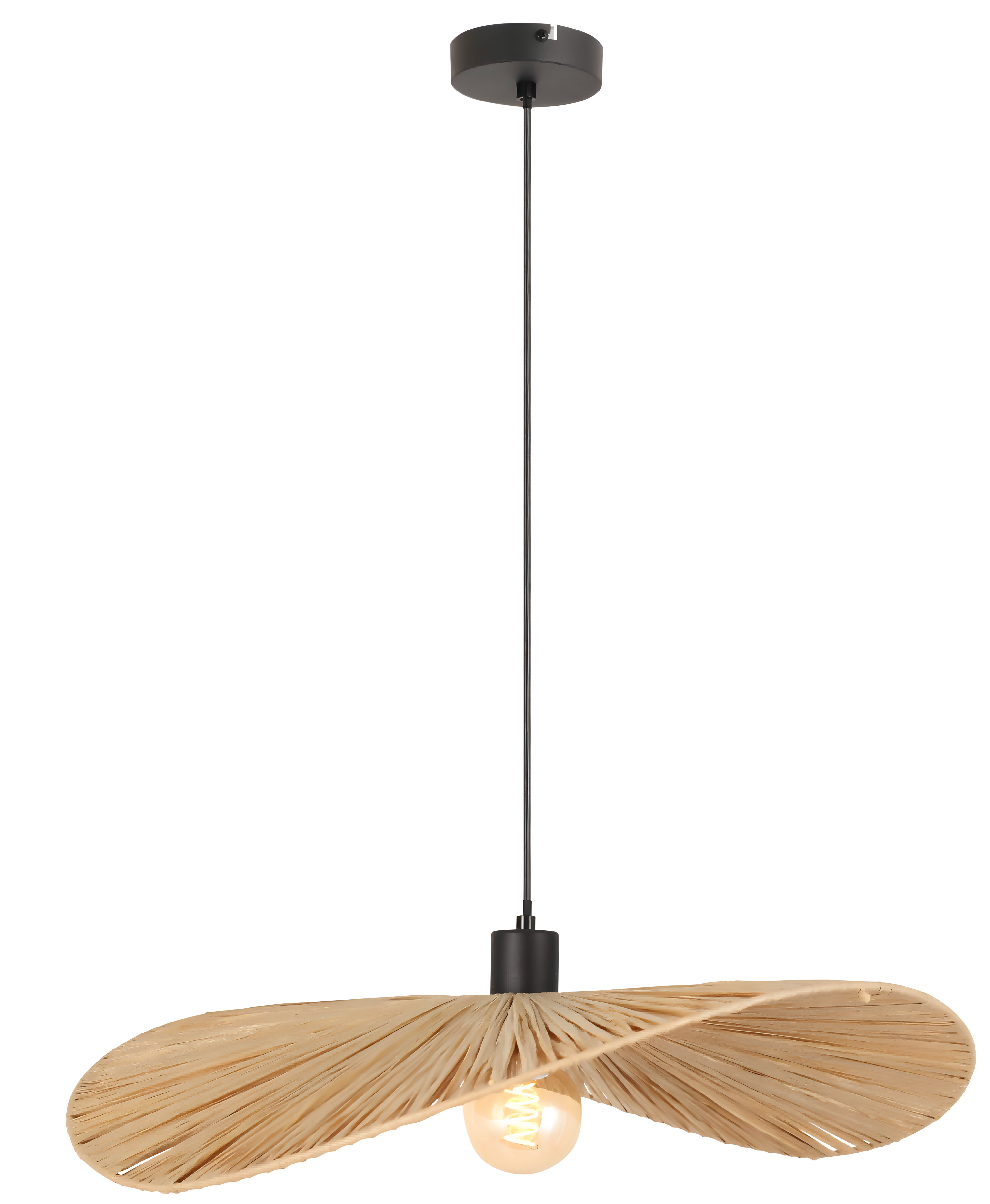 Lampa Sufitowa Wisząca Toolight App1826-1Cp Czarny Brązowy