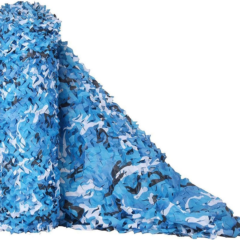 Siatka maskująca, baldachim, 2 x 2 metry, odpowiednia do kamuflażu, dekoracji ogrodu (kamuflaż morski)