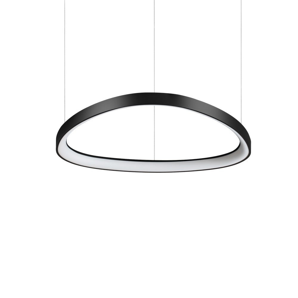 Ideal Lux  Suspension Led Intégré Gemini 1 Ampoule Métal,Plastique Noir , Leroy Merlin