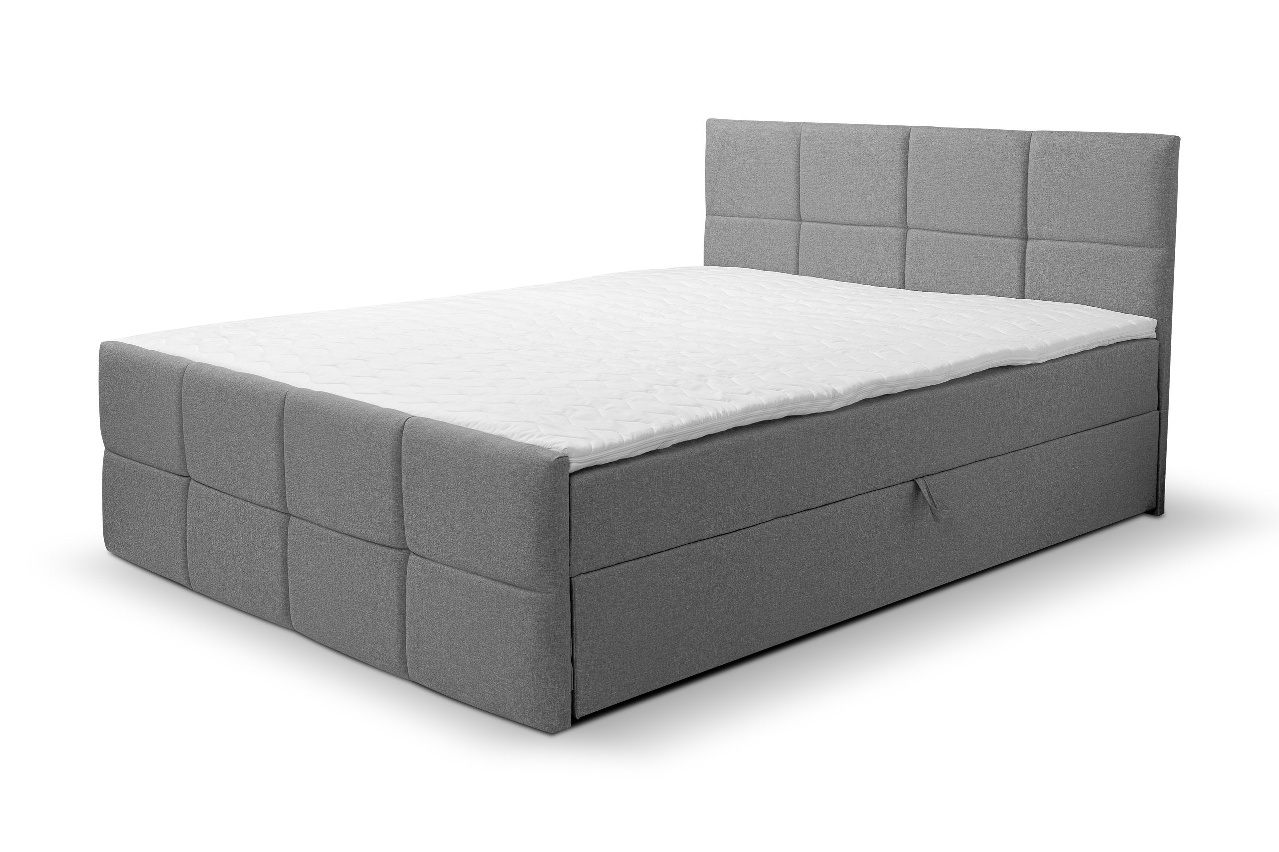 Lit boxspring DORIS avec 2 coffres de rangement, lit rembourré ...
