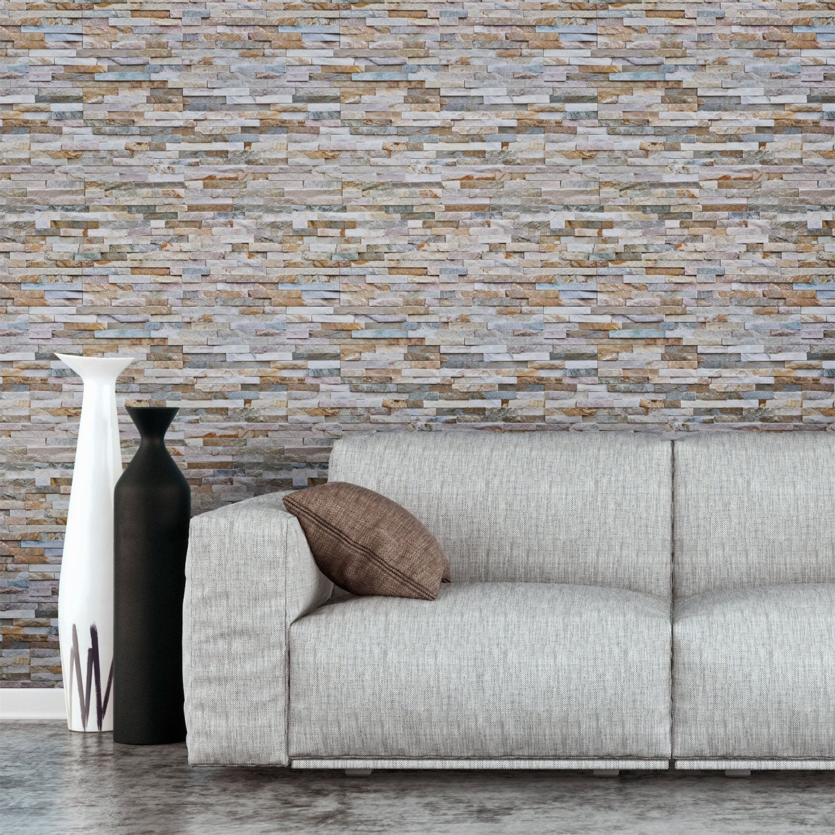 Adesivi pietra Rivestimento in pietra della Hérault - Sticker adesivo - adesivi murali - 50x50cm - 3