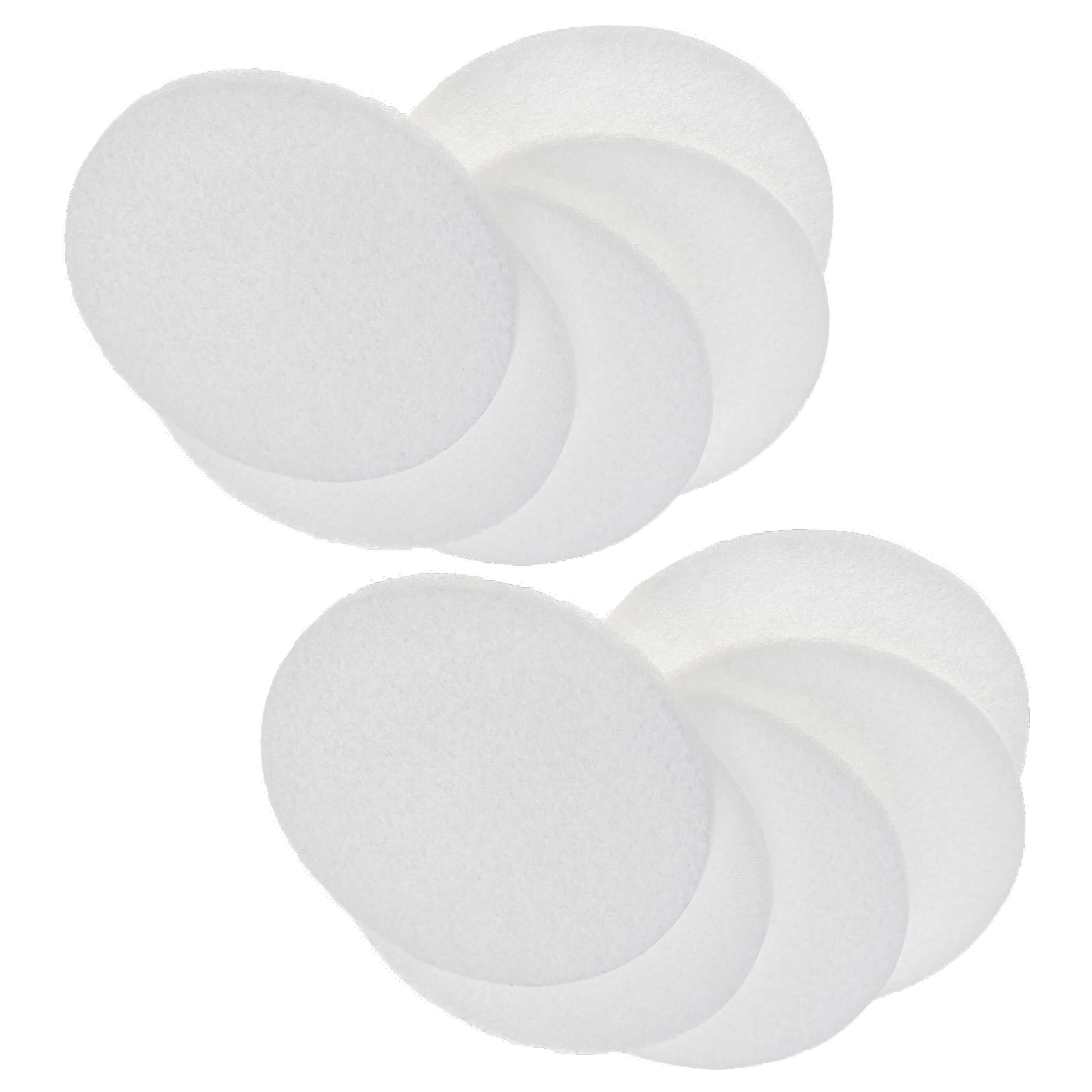 Vhbw Set Di 6 Filtri Protettivi Per Dirt Devil Centrino Cleancontrol M2013-4, M2013-5, Sostituisce 2881077, Filtro In Microfibra Per Aspirapolvere, Bianco
