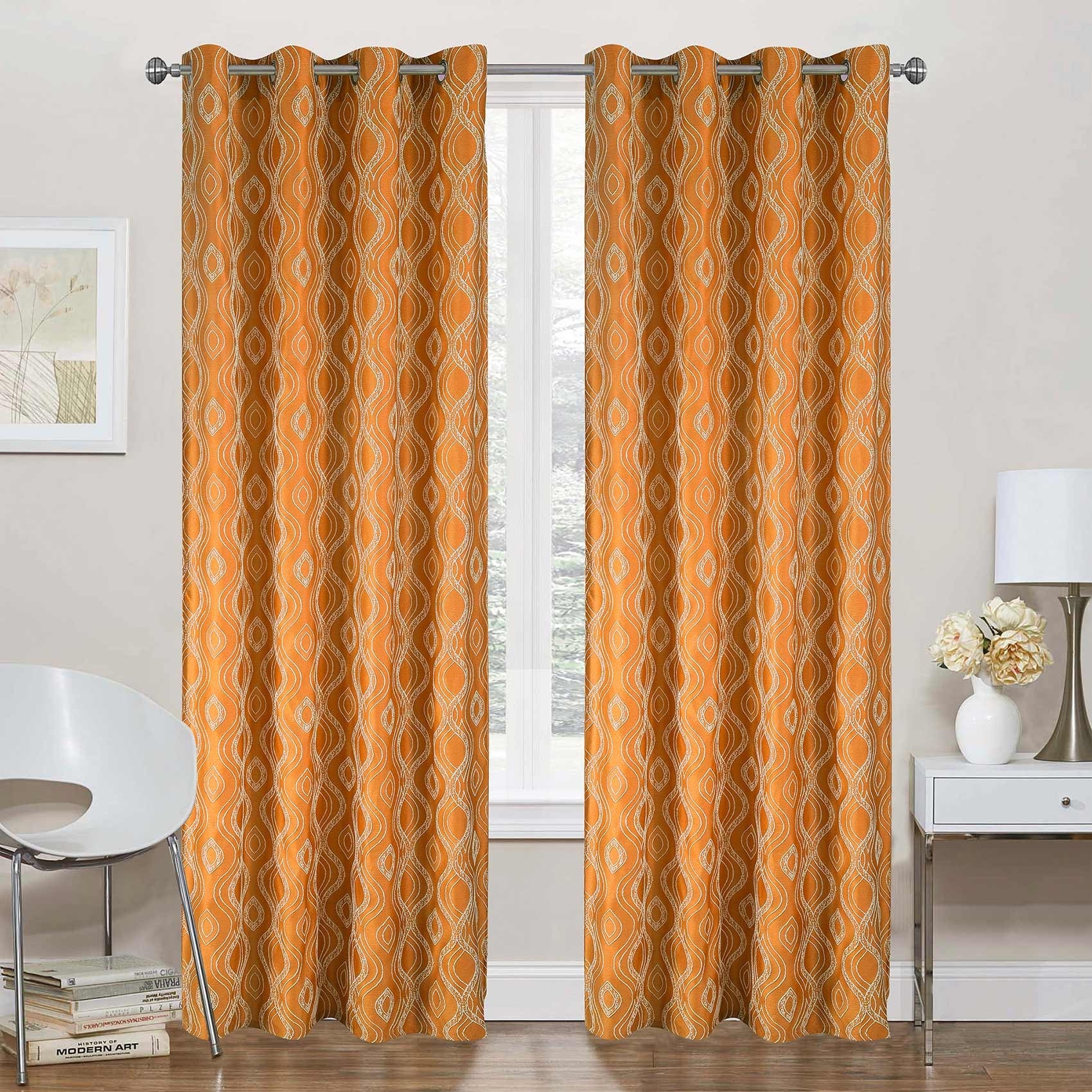 Paire de rideau vitrage Chana blanc l.60 x H.120 cm