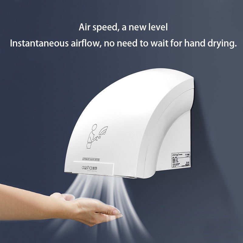 Asciugamani automatico compatto da 1200 W con rilevamento a infrarossi, asciugatura rapida, leggero e silenzioso per uso domestico e commerciale - 4