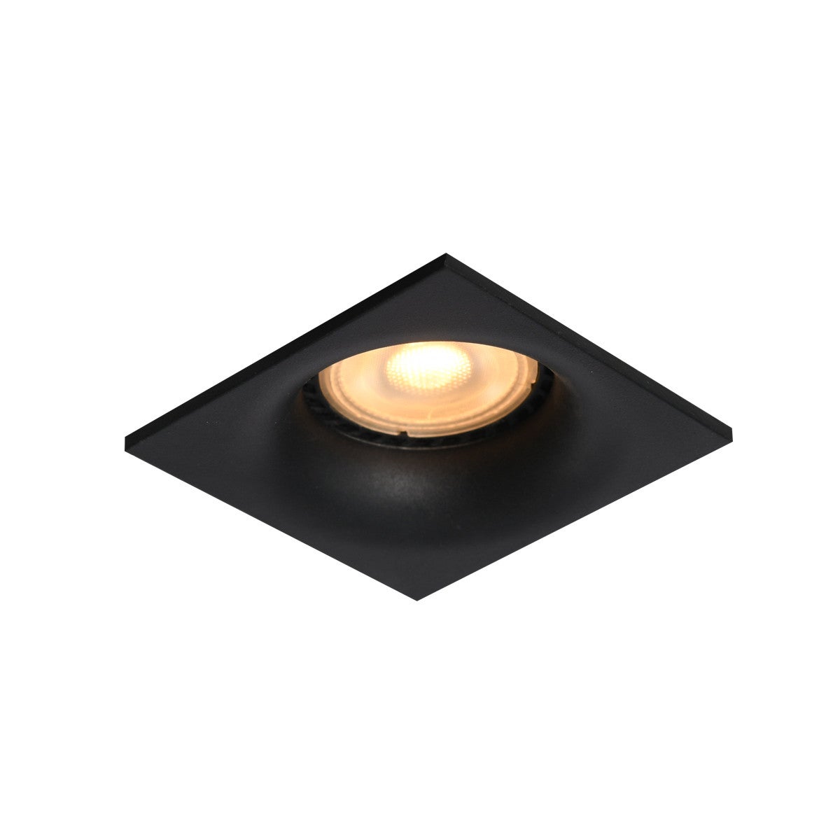 Oprawa sufitowa wpuszczana oczko Aranta czarna matowa 1xGU10x10W kwadratowa IP20 wym: 7 x 7,6 x 7,6 cm aluminium Italux