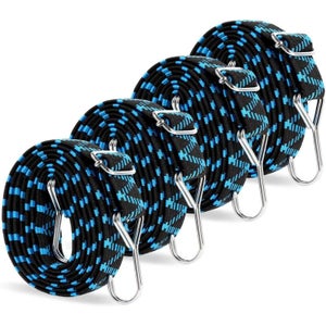 Sangle élastique Antidérapante 23 Cm X 3 Cm – Lot De 10 Attaches, Noir, Avec Scratch