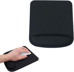 Tappetino Mouse Ergonomico Con Poggiapolsi Memory Foam - Antiscivolo, Design Summer Leaves, 250x230x22mm