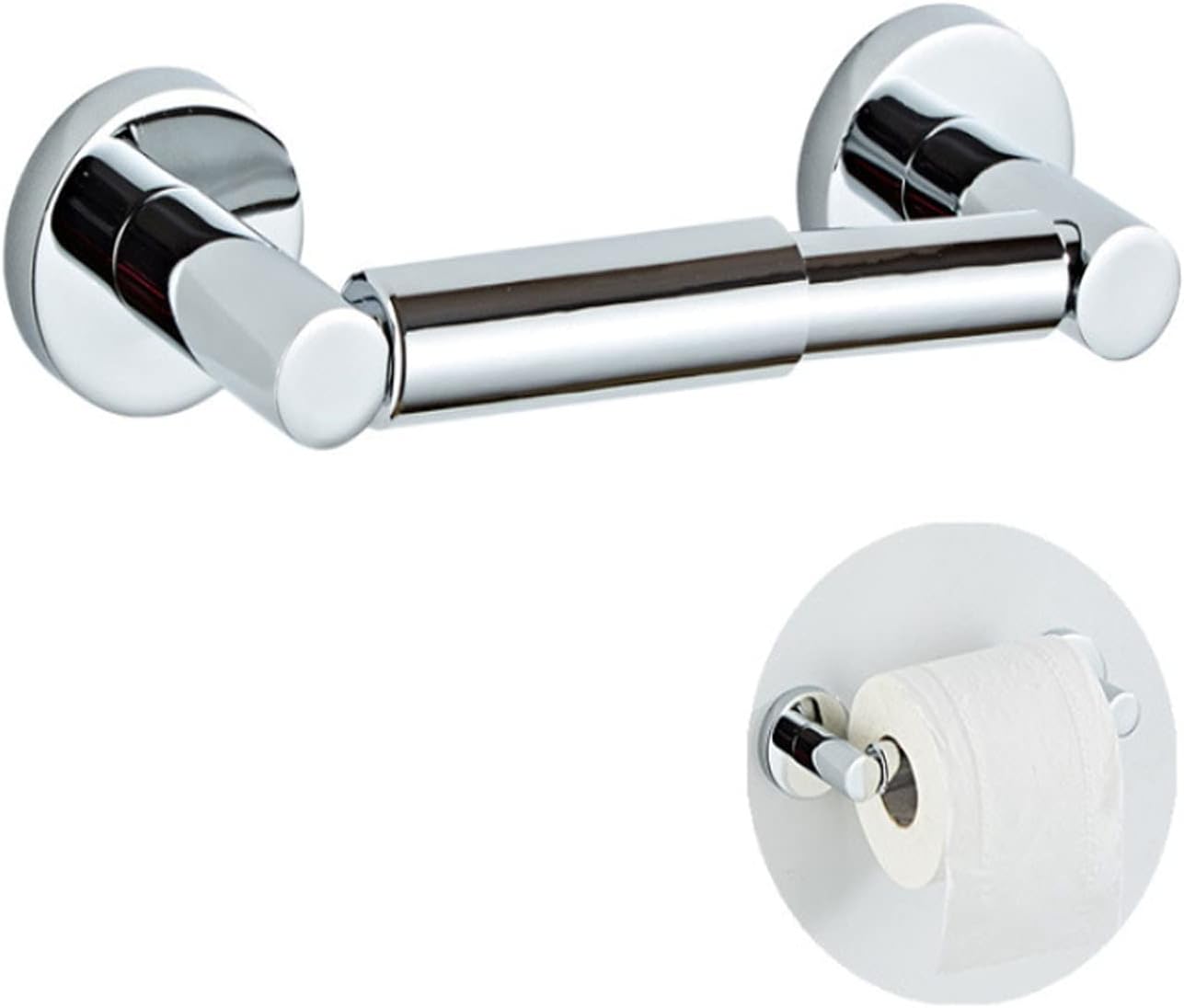 Regulowany uchwyt ścienny na papier toaletowy ze stali nierdzewnej SUS304 do łazienki i pralni, 13,5-19 cm