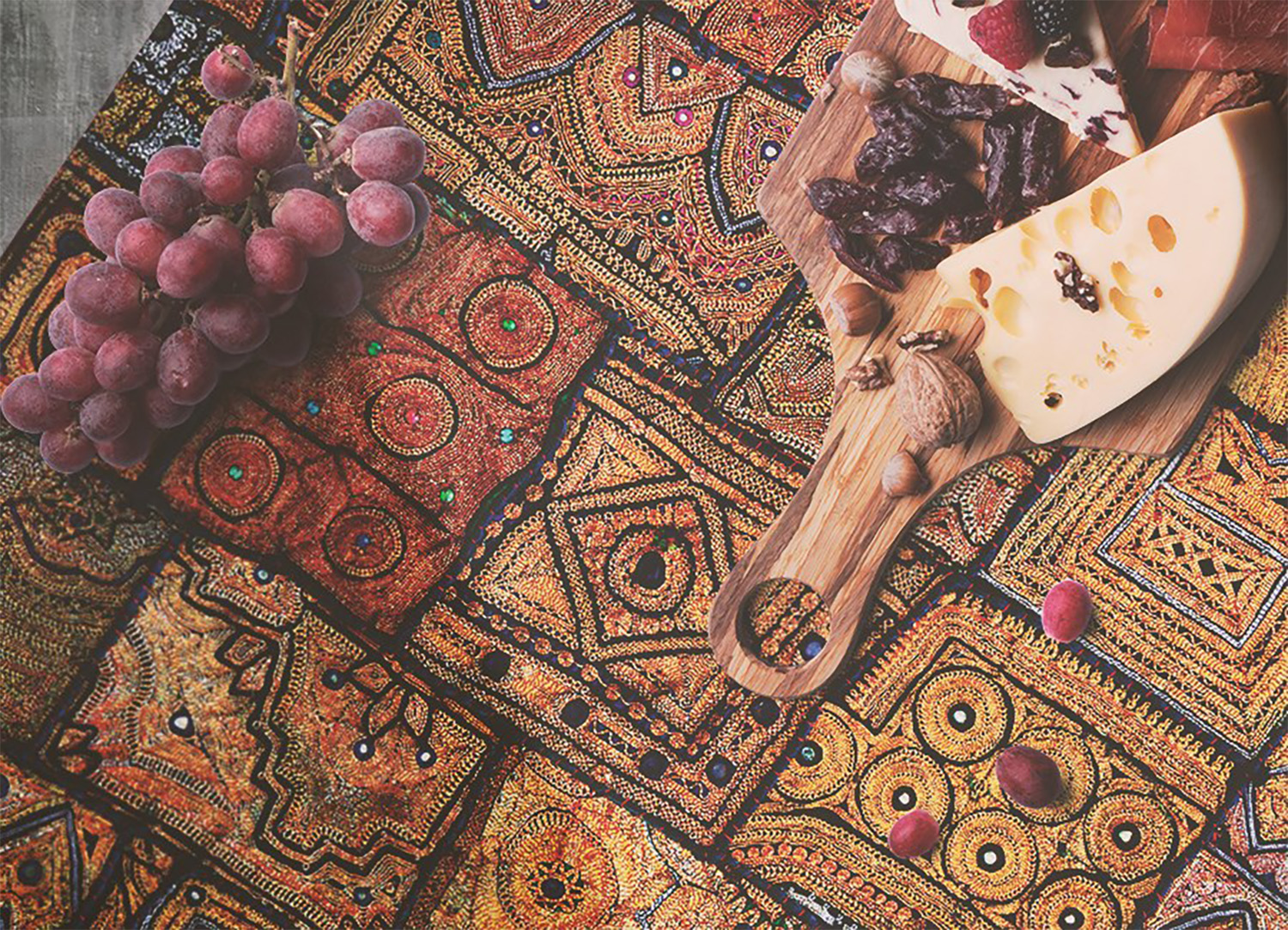 Tapis en vinyle intérieur mosaïque turque orientale, tapis vinyle intérieur décoratif traditionnel 100x150 – Tulup - 2