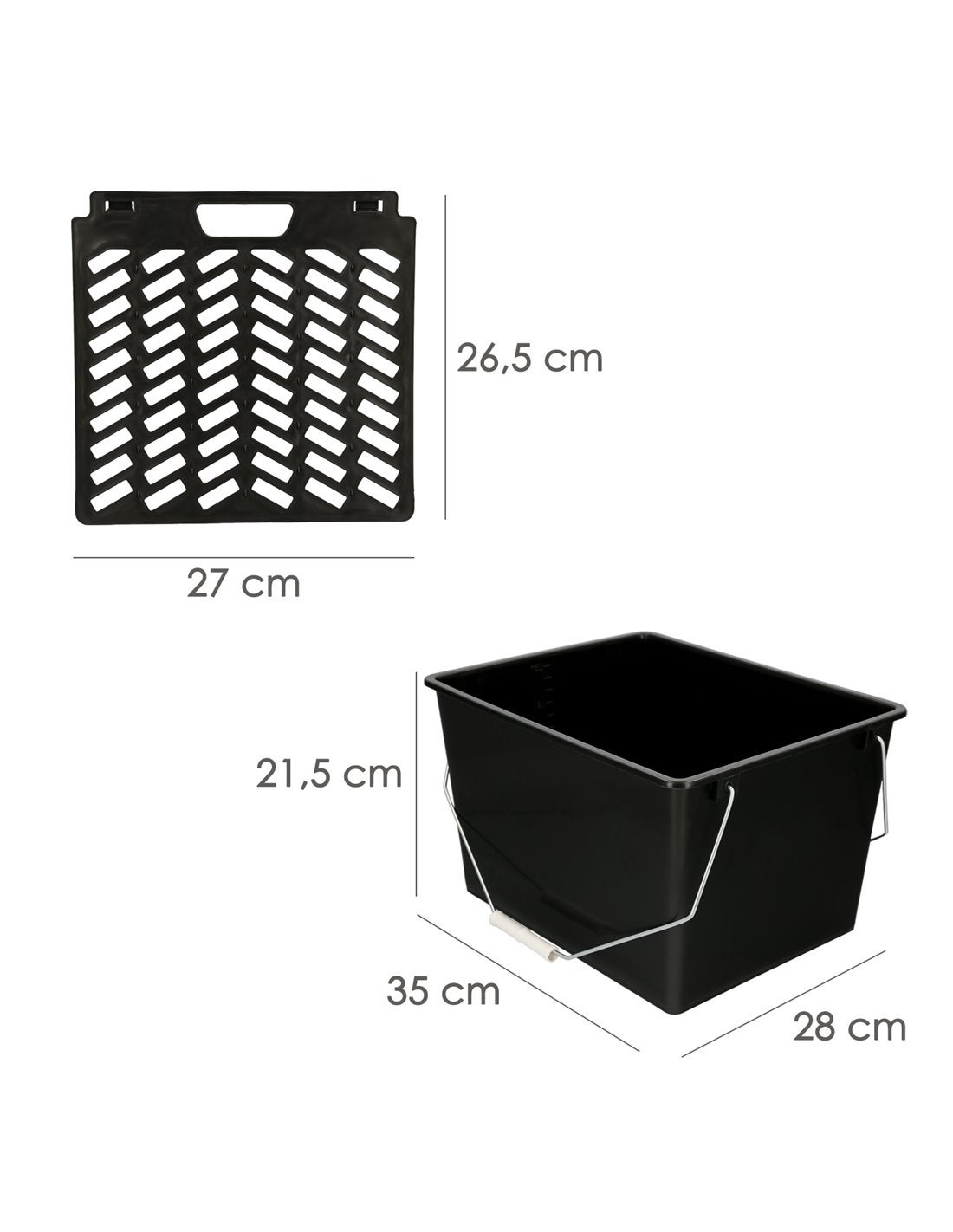 Secchio Di Vernice 15 Litri Con Griglia. Realizzato in plastica - 5