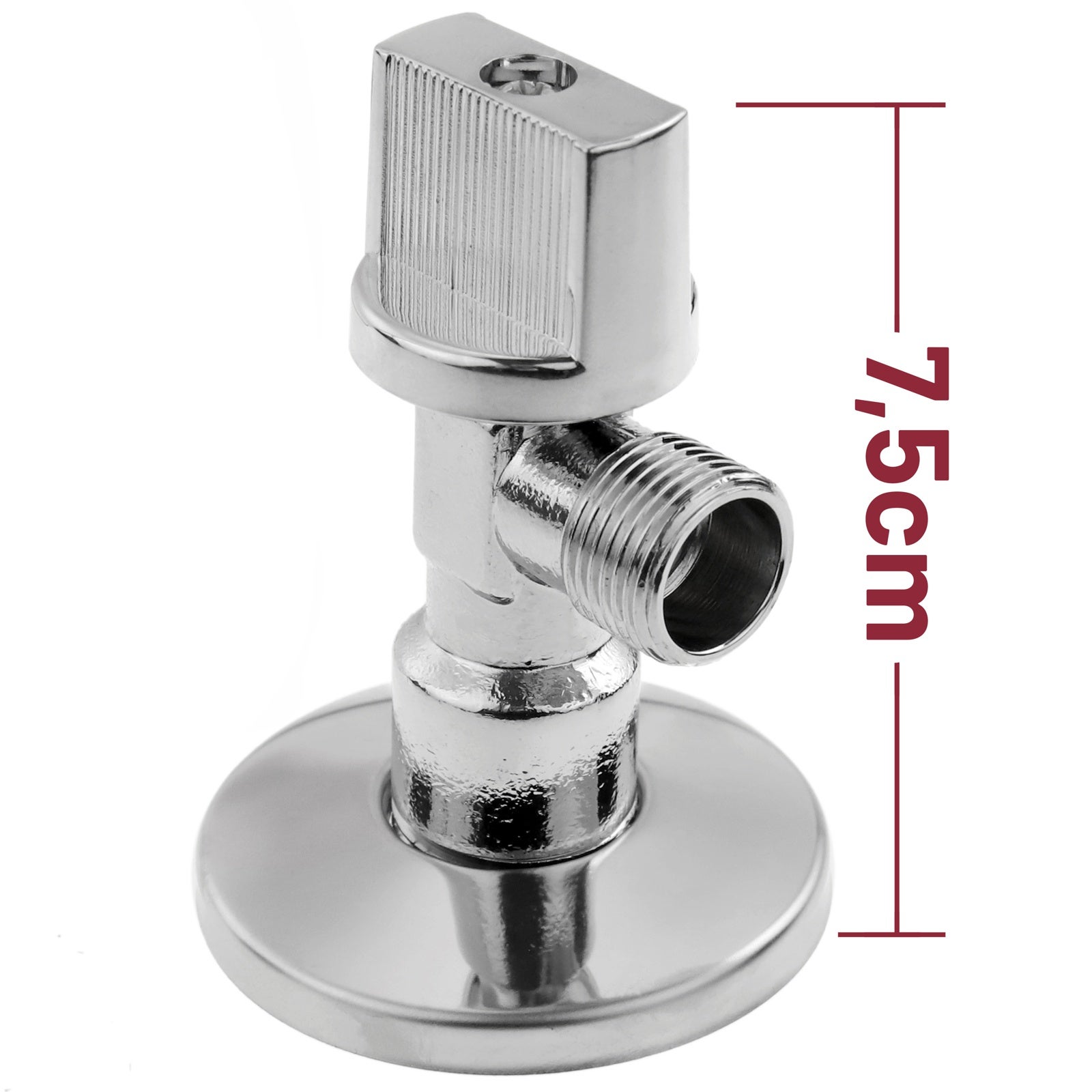 Rubinetto in teflon anticalcare per cassette quadrate 1/2