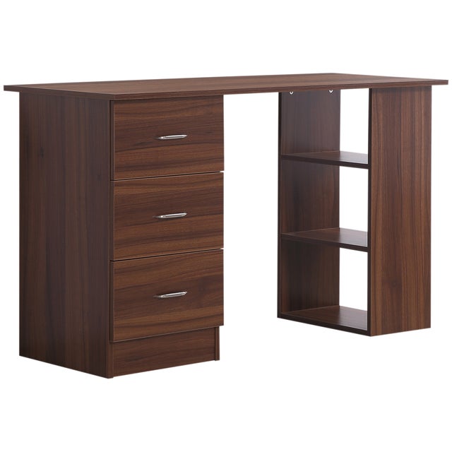 Bureau d'ordinateur avec tiroir marron 110x50x75 cm - Bureau Ordinateur - Bureau Moderne