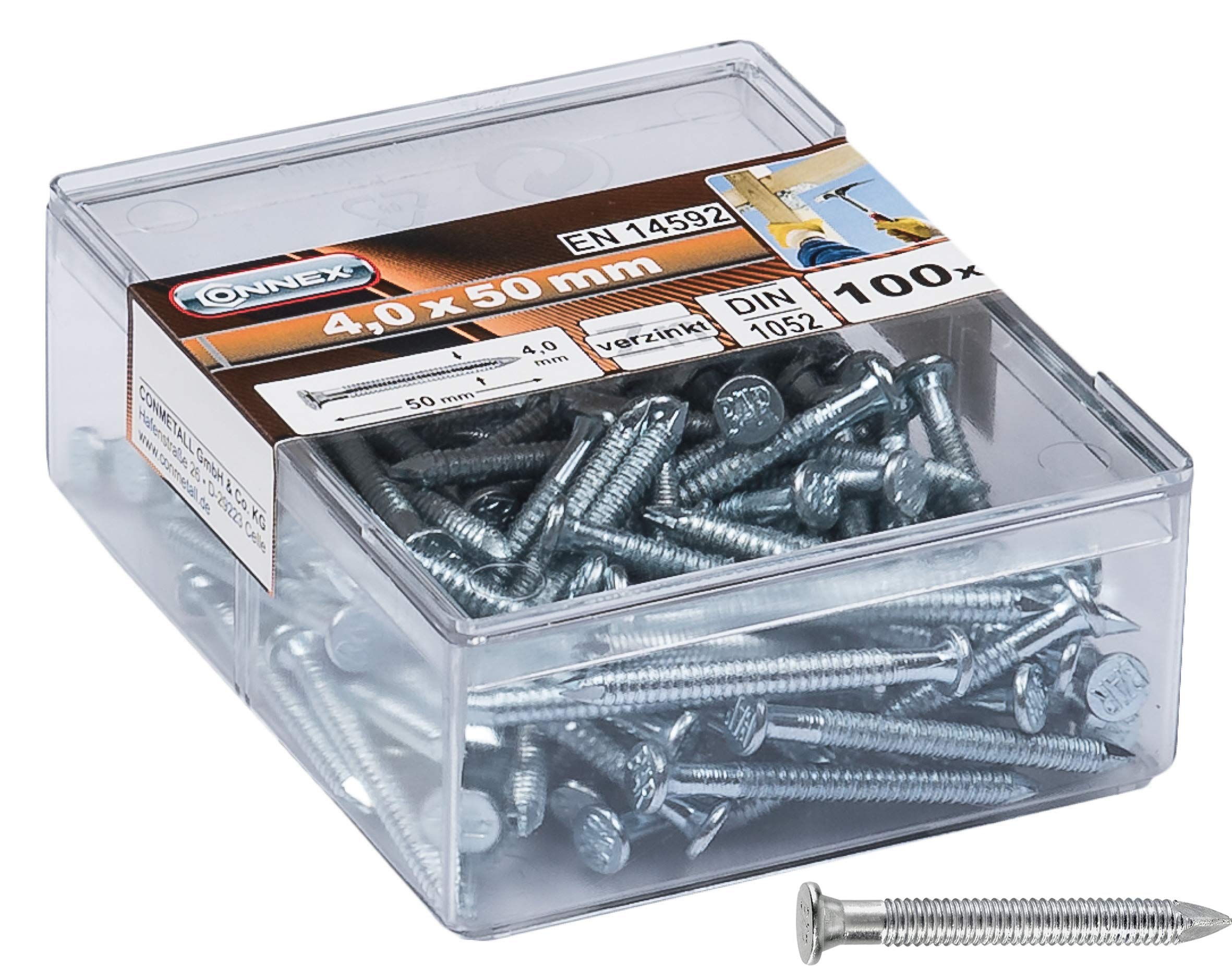 TIMco 8 X 70 Mm Express Nails Ancoraggio Mattoni Telai In
