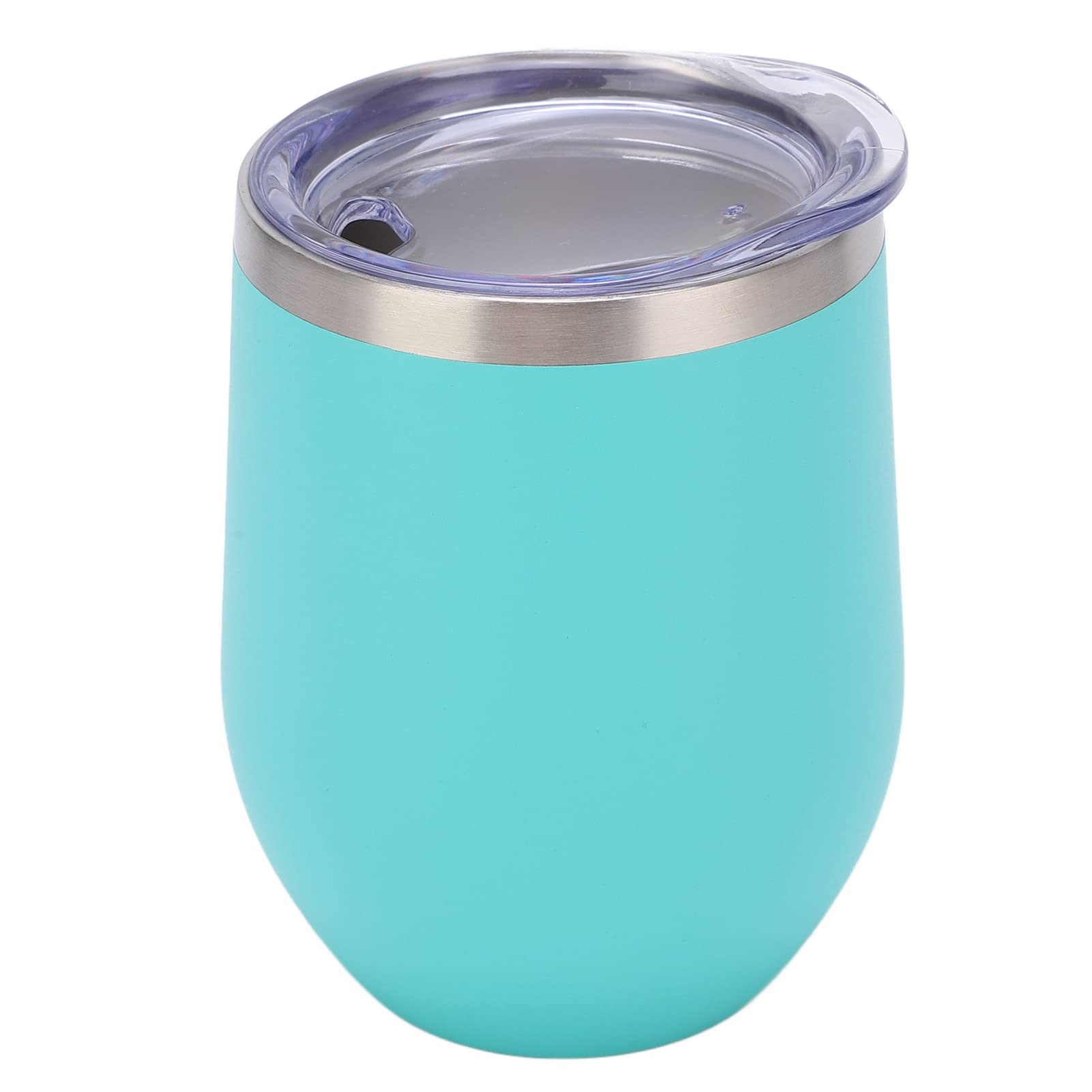 Bicchieri Da Vino In Acciaio Inox 304, 2x12 Oz Con Coperchio E Cannucce – Isotermici, Mantengono Caldo 5h/Freddo 10h – Ideali Per Campeggio (Blu)