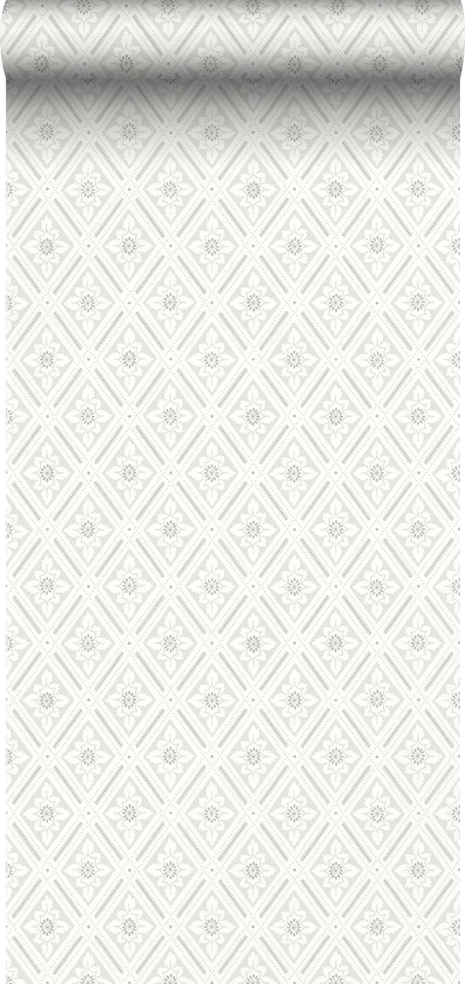 Tapeta druk barokowy jasnoszarym - 53 cm x 10.05 m - BORASTAPETER