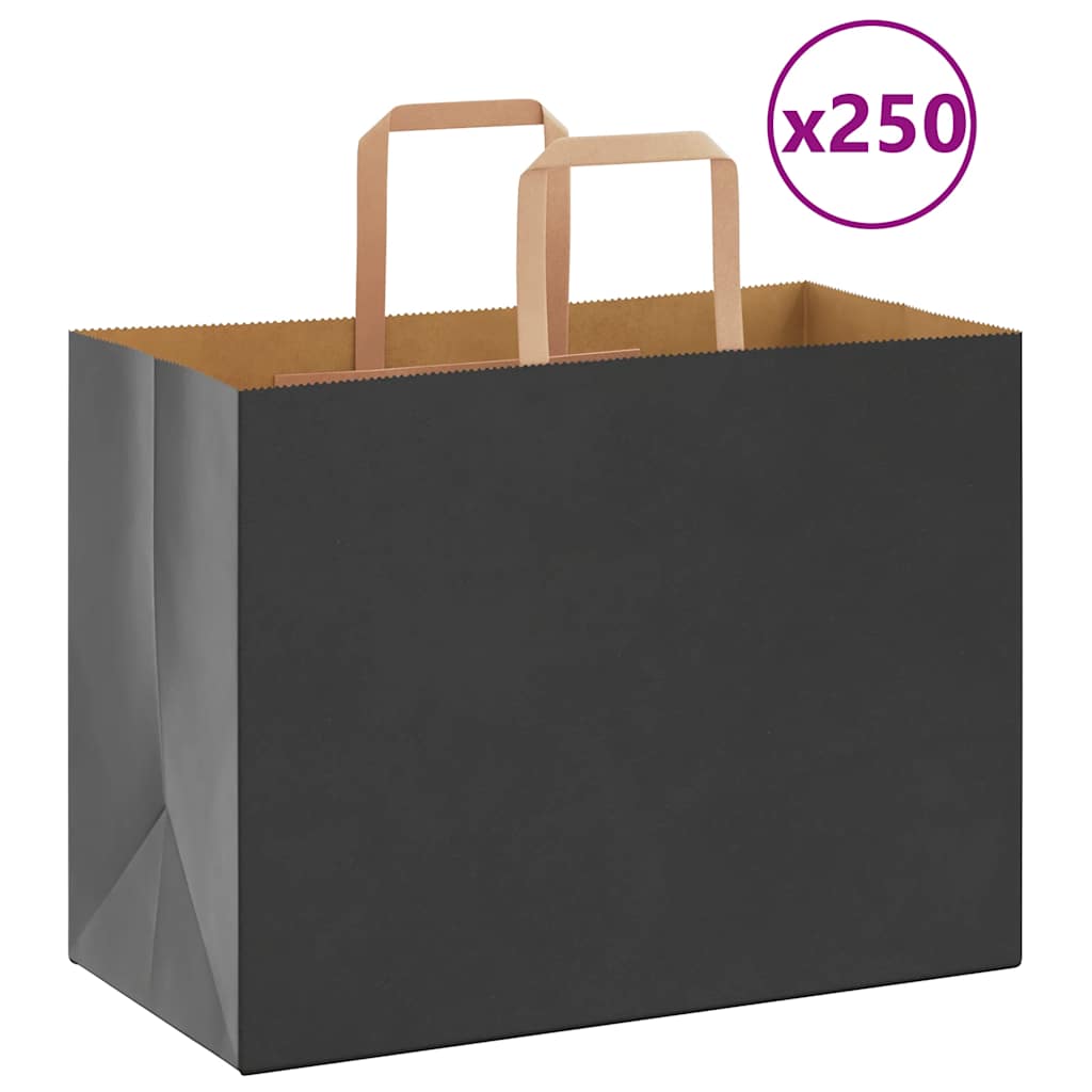 Sacchetti di Carta Kraft 50 pz con Manici Gialli 15x8x21 cm | Leroy Merlin