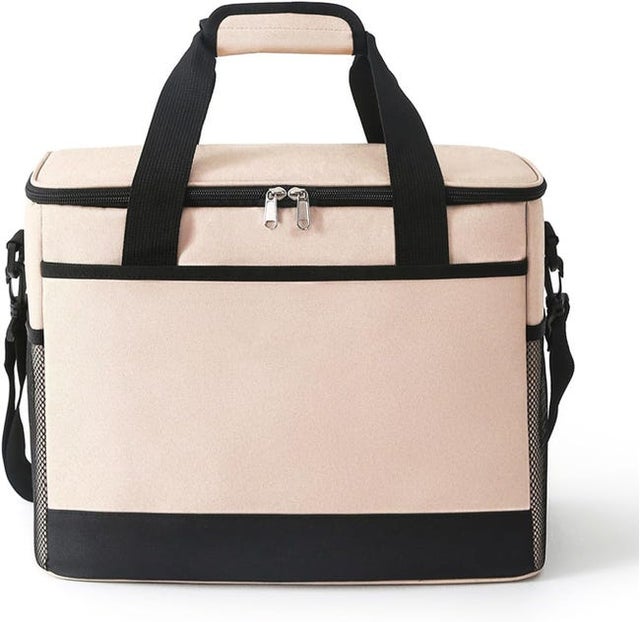 Bolsa térmica, bolsa para el almuerzo, bolsa aislante, gran capacidad de 36 litros, con correa ajustable para el hombro, plegable, portátil, impermea
