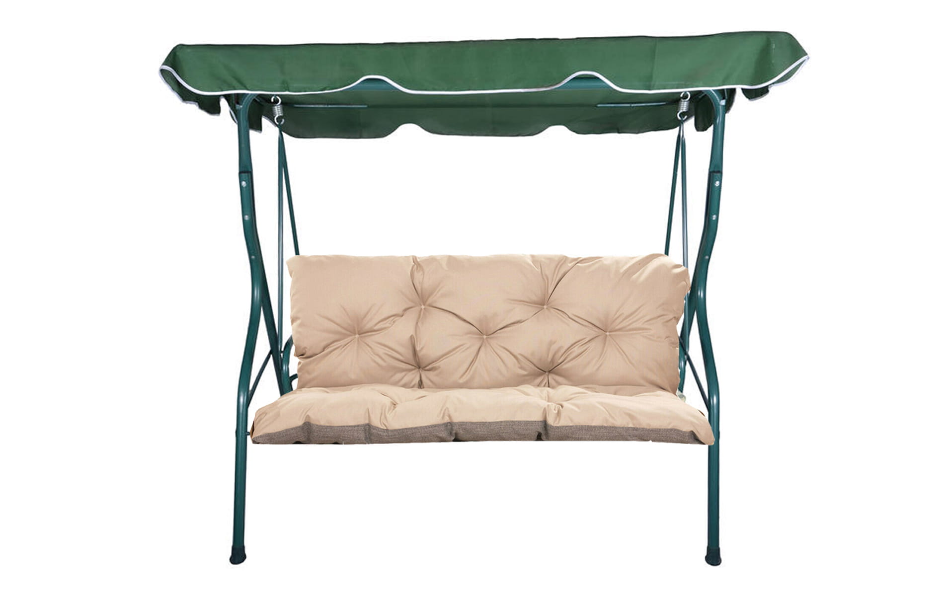 Poduszka ogrodowa na huśtawkę 120x60x50cm poduszka na meble ogrodowe beżowa, poduszka na balkon taras, poducha ogrodowa na ławkę