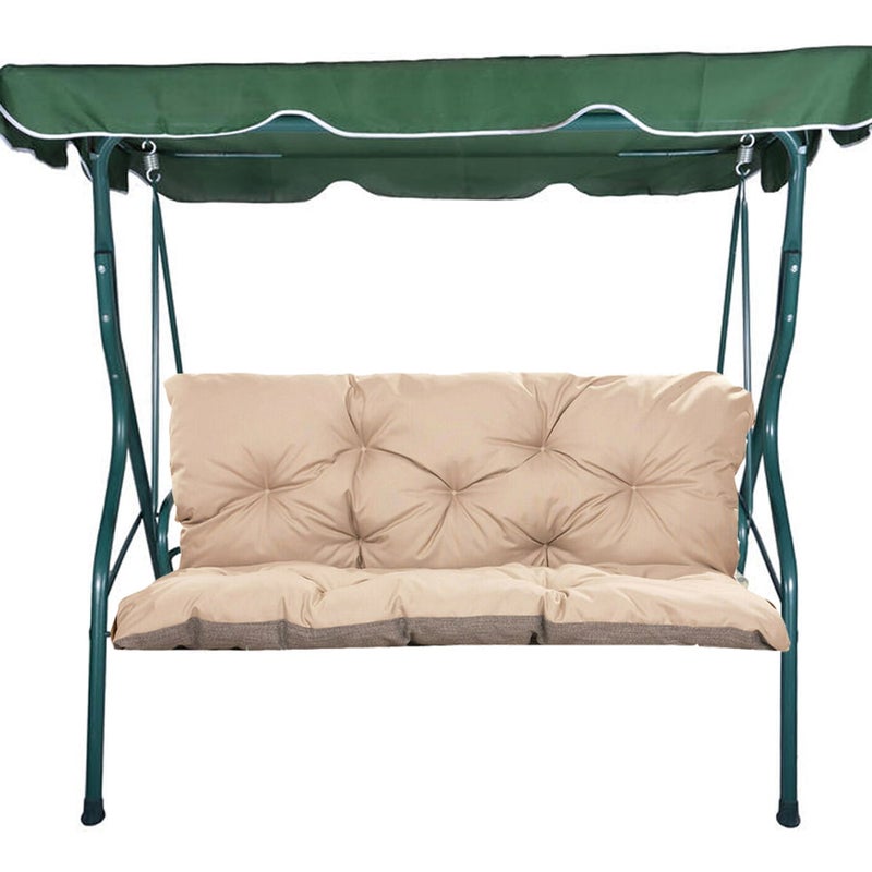 Poduszka ogrodowa na huśtawkę 180x60x50cm poduszka na meble ogrodowe beżowa, poduszka na balkon taras, poducha ogrodowa na ławkę