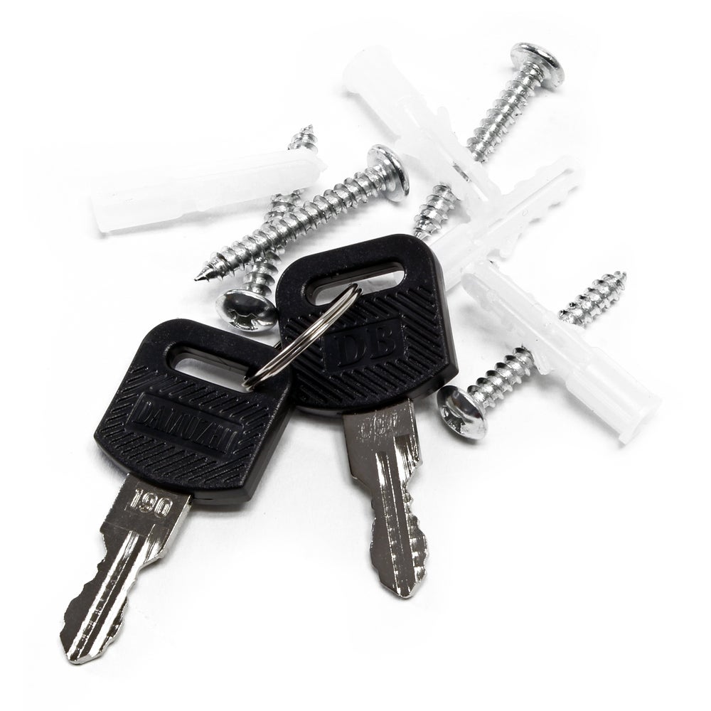 Kit Boîte aux lettres V13 avec Pied de support, Verrouillable Couleur antrahcite, Acier galvanisé, 360 x 105 x 315 mm, en Acier inox, avec… Wiltec - 6