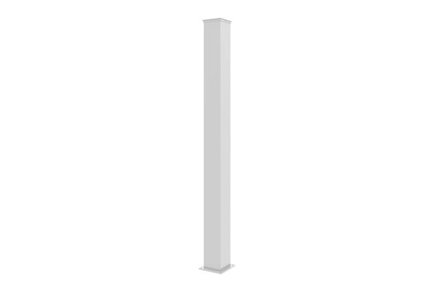 Poteau EIFEL 15x15 en aluminium H.190cm - Blanc mat