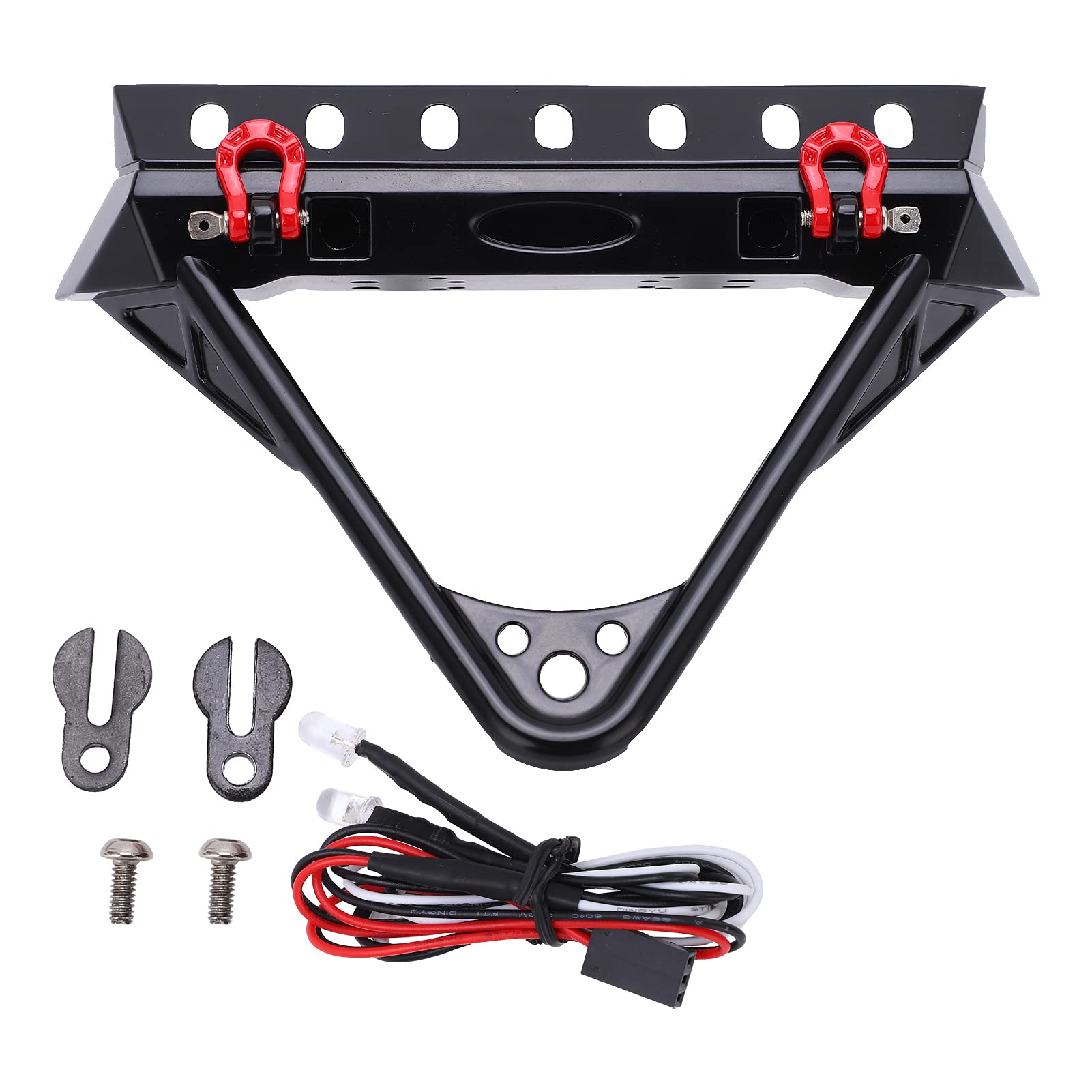 Pare-chocs Avant Aluminium – Pour Axial SCX10 1/10 – 132 Mm – Accessoire RC Robuste