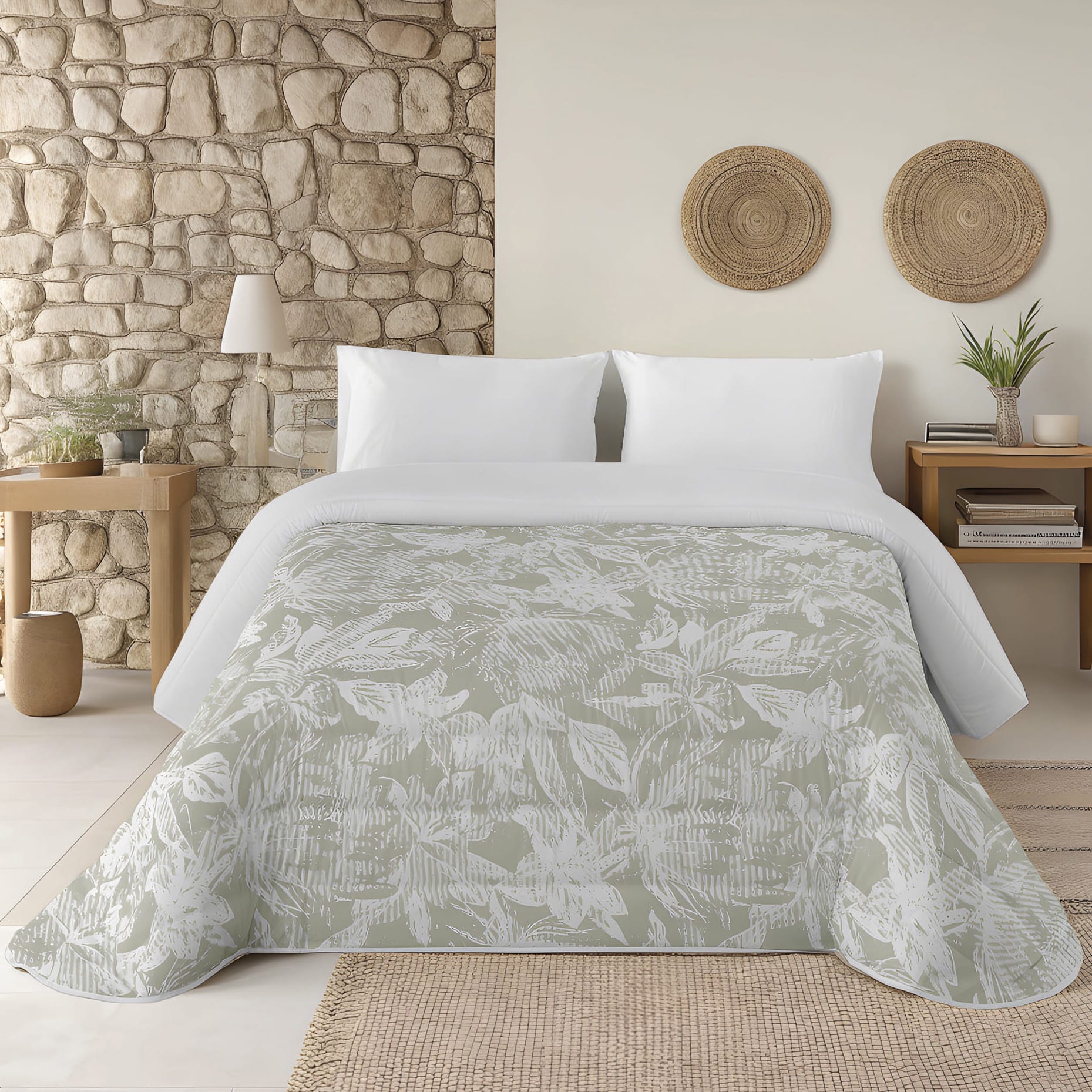 NATURALS Edredón Nórdico Estampado 100% Poliéster Microfibra