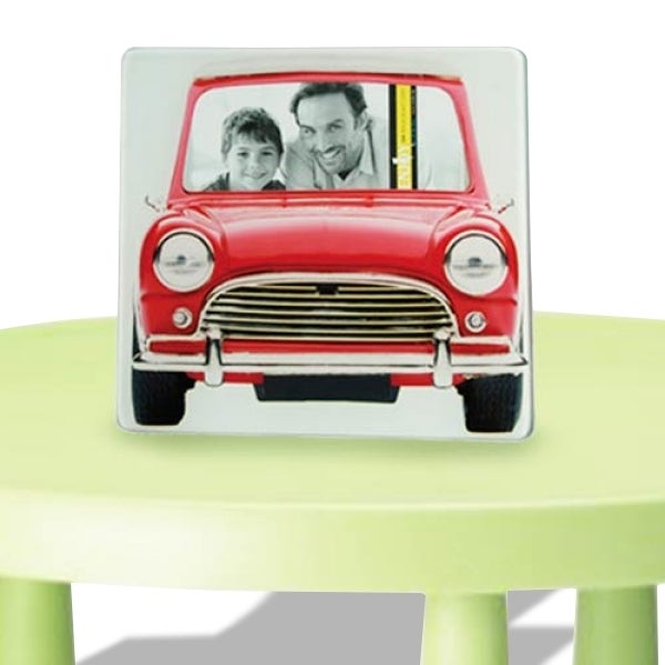 Miniature Voiture Vintage En étain - Décoration Bureau, Maison, Modèle Classique Rouge 19cm - 10