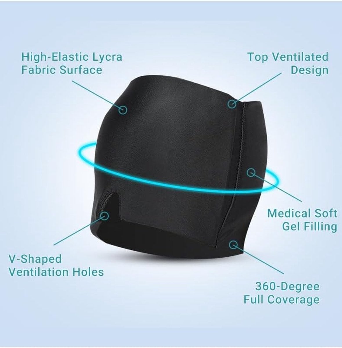 Masque pour les yeux - Masque anti-migraine - Masque rafraîchissant pour les yeux - Soulagement des maux de tête - Masque oculaire en gel - 2