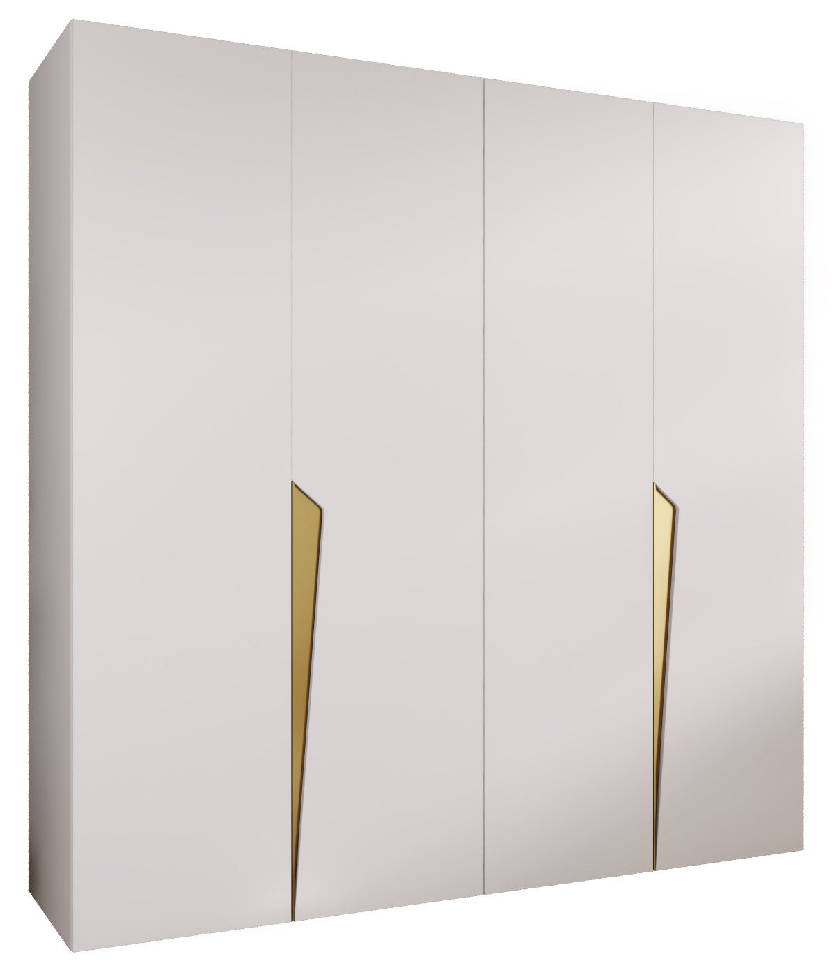Szafa uchylna otwierana Piano 1 200 x 52 x 202 cm biały + u. złoty