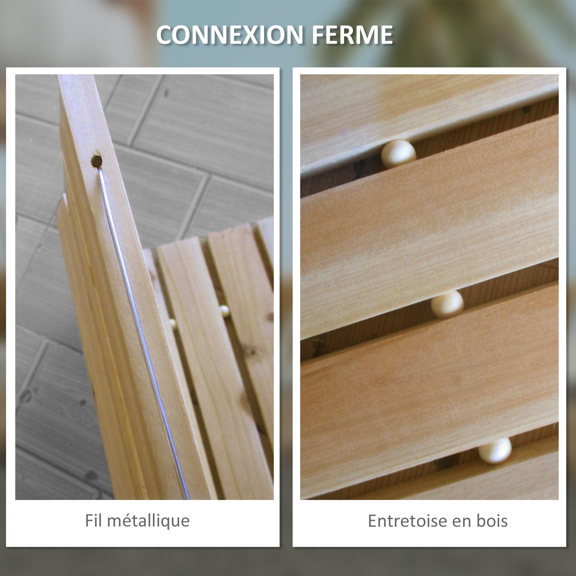 Allée chemin de jardin enroulable en lattes de bois - 5