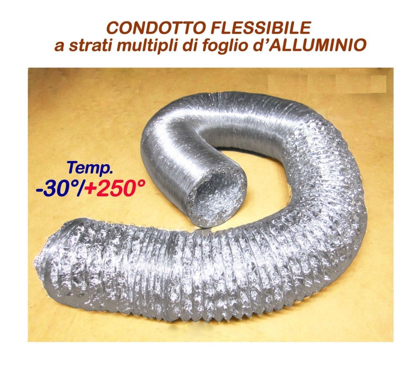 Aluminiowy wąż powietrzny 10 metrów - 100 mm