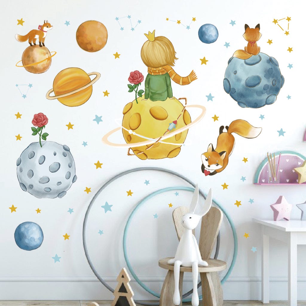 Adesivi da parete con nuvole e stelle, decorazione per la camera dei bambini, adesivi rimovibili a tema cielo, decorazione da parete per camerette e camere da letto Adesivi da parete con nuvole e stelle, decorazione per la camera dei bambini, adesivi rimovibili a tema cielo, decorazione da parete per camerette e camere da letto