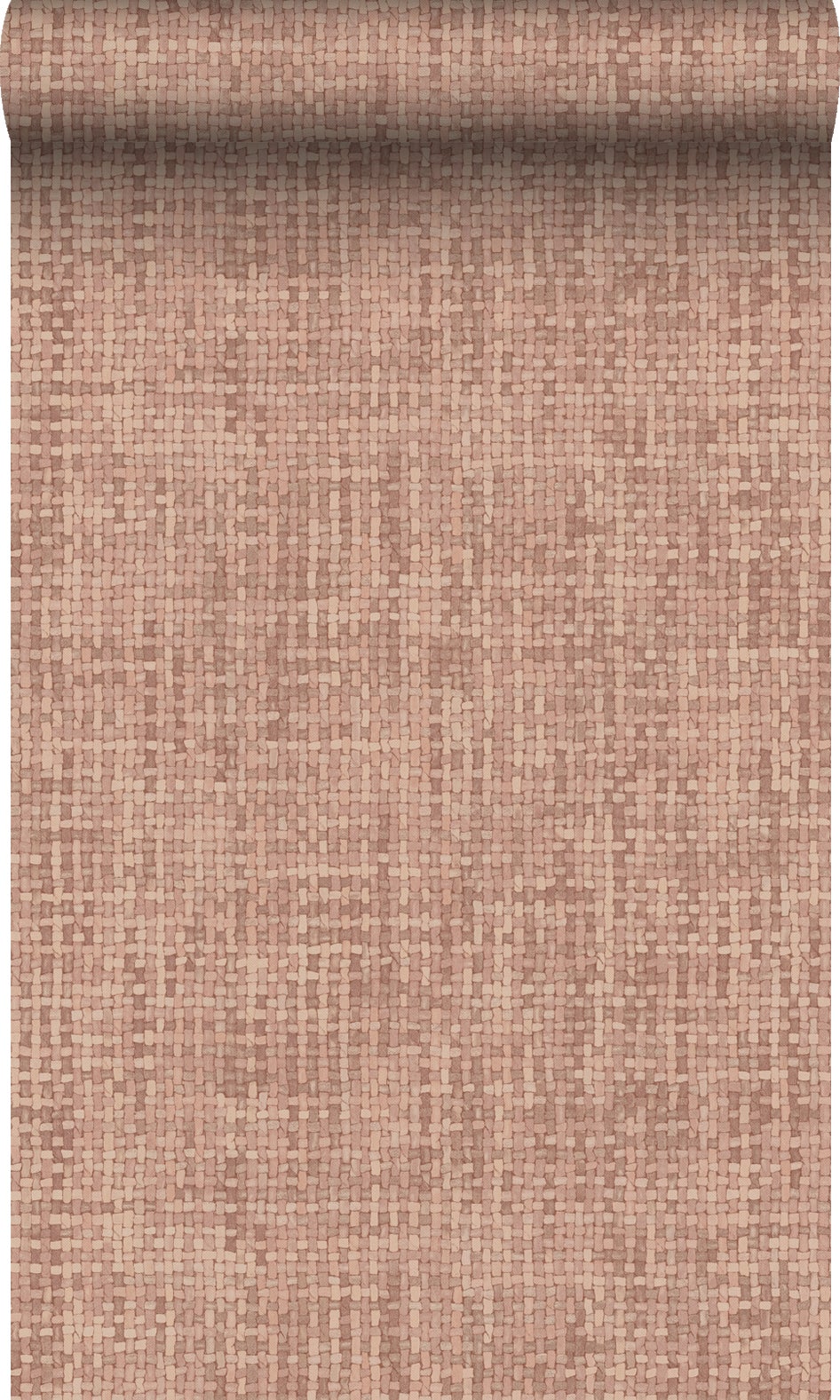 Tapeta tkana lniana tekstura terakoty różowej - 50 x 900 cm - ORIGIN
